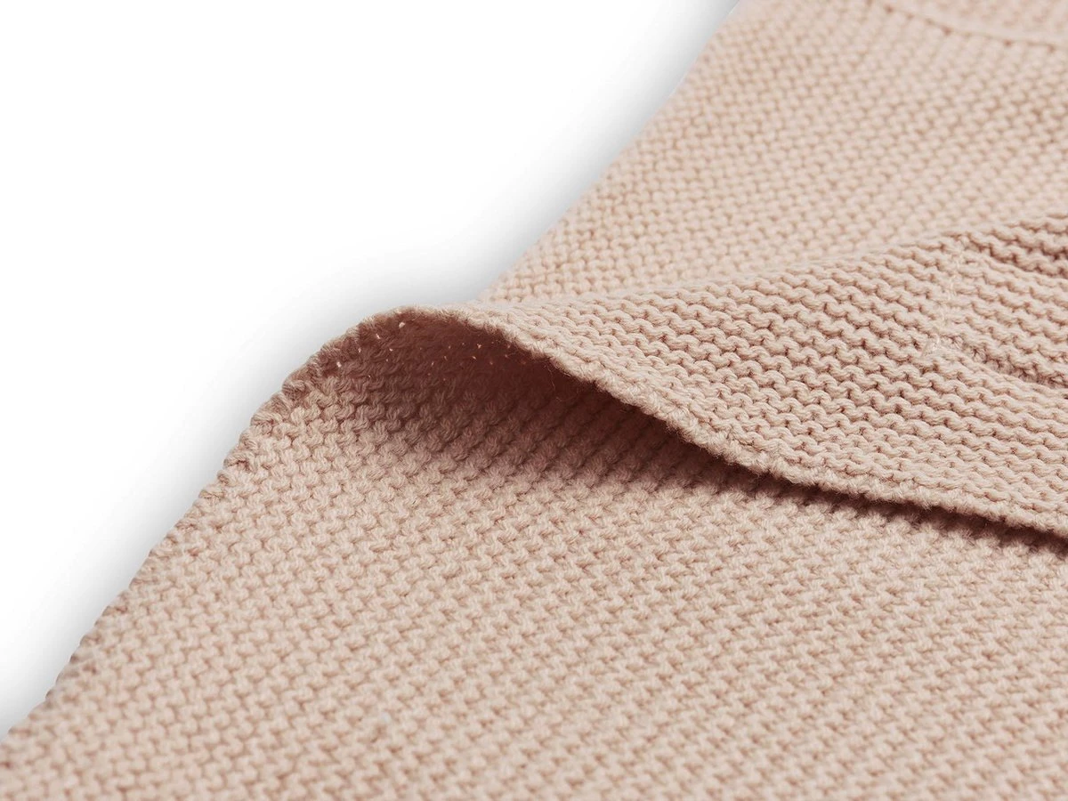 Jollein Baby Deken Wieg 75x100cm Basic Knit - Pale Pink 5 Jollein Baby Deken Wieg 75x100cm Basic Knit - Pale Pink - Afbeelding 3