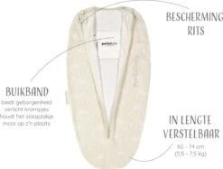 Puckababy Inbakerslaapzak Original Mini 3-6 Maanden - Cotton - Seashell Sand -Happy Horse Winkel 1200x907 3