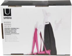 Umbra Kapstok Wandhaak - Buddy Set Van 3 - Wit -Happy Horse Winkel 1200x931