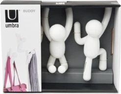 Umbra Kapstok Wandhaak - Buddy Set Van 3 - Wit -Happy Horse Winkel 1200x935 1