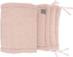 Jollein Bedomrander River Knit 180x35cm - Pale Pink -Happy Horse Winkel 1200x949 3