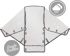 Hauck Regenhoes - Geschikt Voor Buggy's - Transparant, Grijs -Happy Horse Winkel 1200x954 1