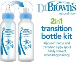 Dr. Brown's Sippy Spout Standaardfles - Transition Bottle - 2 Stuks -Happy Horse Winkel 1200x961