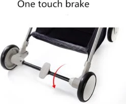 WOOSH New Buggy - Sand / Black - One Hand Folding - 3 Slaapstanden - Wandelwagen Tot 25 Kg - Regenhoes - Bekerhouder - Muggennet -Happy Horse Winkel 1200x990 2