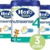 Hero Baby Nutrasense 4 (2+ Jaar) - Flesvoeding - 3 X 700gr - Peutermelk - Met Melkvet - Palmolie Vrij -Happy Horse Winkel 1200x991