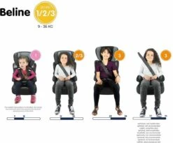 Nania - Autostoel BELINE Animals - Groep 1/2/3 - Meegroeistoel - Van 9 Tot 36 Kg - FLAMINGO -Happy Horse Winkel 1200x995 2