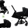 Hamilton By Yoop X1 Plus Kinderwagen - Buggy Met Monteerbare Wieg - Premium Stroller Met One Hand Folding Technologie - Nieuw, Hoger, Uitgebreider 2023 Model - Zwart - Licht, Verstelbaar, Wendbaar En Geschikt Van 0 Maanden Tot 4 Jaar -Happy Horse Winkel 1200x997 3