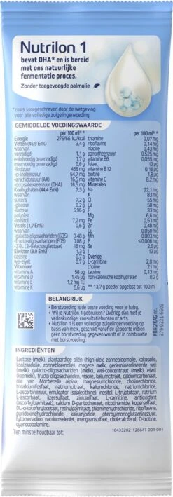 Nutrilon 1 Volledige Zuigelingenvoeding – Flesvoeding Vanaf De Geboorte – 3 Sachets -Happy Horse Winkel 418x1200
