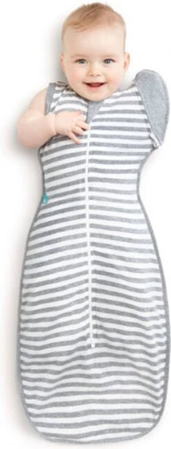 Love To Dream™ Babyslaapzak Swaddle Up™ - Inbakeren Afbouwen - Baby 4-6 Maanden - 11-14 Kg - All Season - Grijs -Happy Horse Winkel 457x1200 1