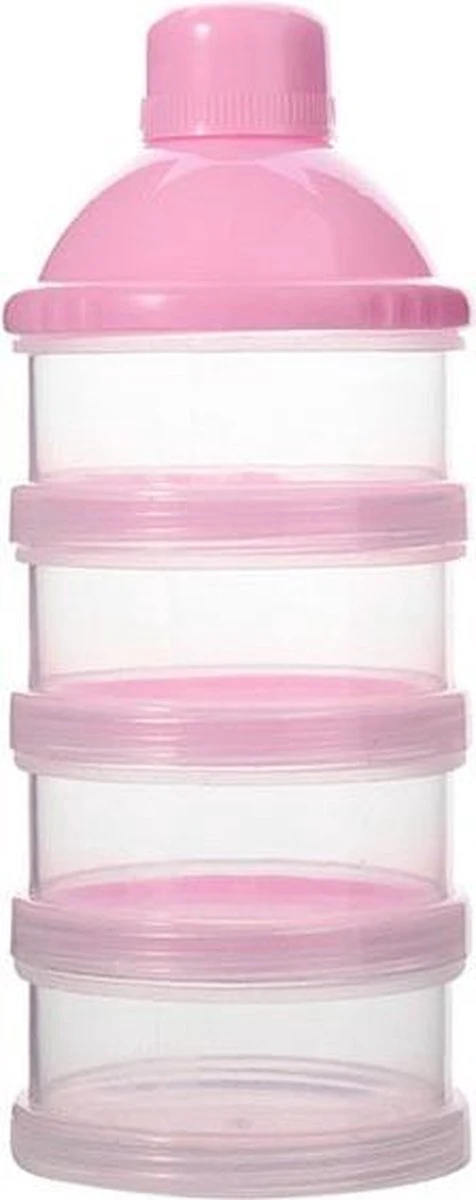 Merkloos Melkpoeder Doseerdoosje - BPA Vrij - Roze - 4 Lagen -Melkpoeder Toren - Babypoeder Bewaarbakje - Reisbox - Dispenser - Poedertoren 3 Merkloos Melkpoeder Doseerdoosje - BPA Vrij - Roze - 4 Lagen -Melkpoeder Toren - Babypoeder Bewaarbakje - Reisbox - Dispenser - Poedertoren