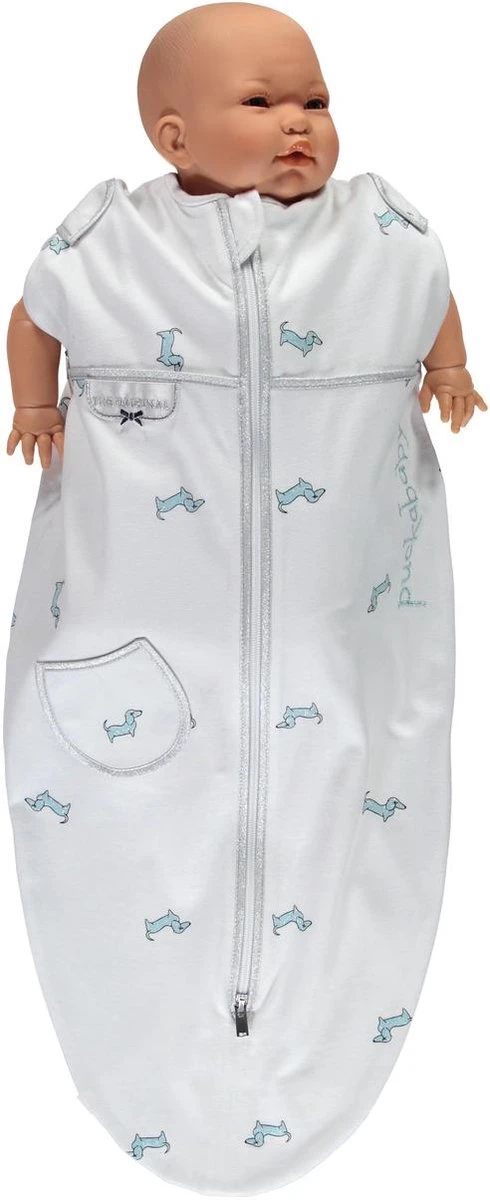 Puckababy Inbakerslaapzak Original Mini 3-6m - White Pucky 7 Puckababy Inbakerslaapzak Original Mini 3-6m - White Pucky - Afbeelding 5