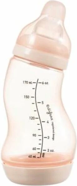 Difrax Anti-Colic S-Babyfles Natural - 170 Ml - Blossom/Roze -Happy Horse Winkel 501x1200