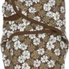 Meyco Vintage Flower Swaddlemeyco Inbakerdoek - Chocolate - 0-3 Maanden