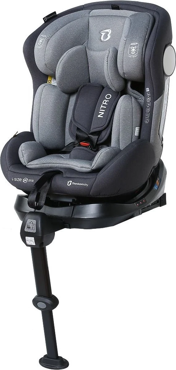 Autostoel Titanium Baby Nitro I-Size 360° 0-1-2-3 Isofix Rotation Grey 9 Autostoel Titanium Baby Nitro I-Size 360° 0-1-2-3 Isofix Rotation Grey - Afbeelding 7