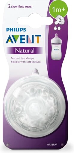 Philips AVENT Natural Speen - 1M+ - Langzame Toevoer - 2 Stuks -Happy Horse Winkel 585x1200