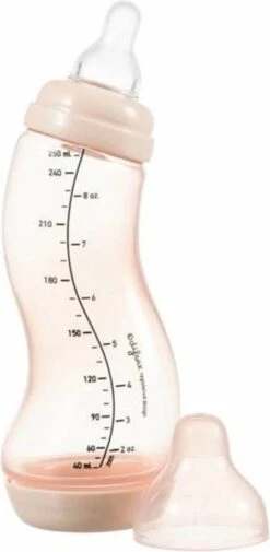 Difrax Anti-Colic S-Babyfles Natural - 250 Ml - Blossom/Roze -Happy Horse Winkel 587x1200 2