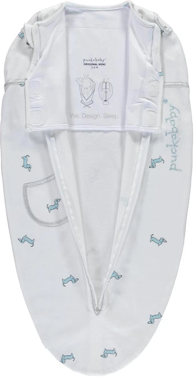 Puckababy Inbakerslaapzak Original Mini 3-6m - White Pucky 10 Puckababy Inbakerslaapzak Original Mini 3-6m - White Pucky - Afbeelding 8