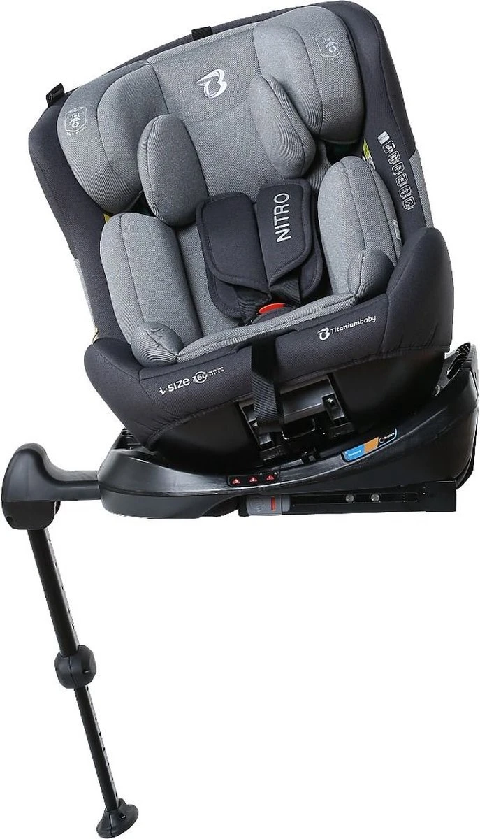 Autostoel Titanium Baby Nitro I-Size 360° 0-1-2-3 Isofix Rotation Grey 4 Autostoel Titanium Baby Nitro I-Size 360° 0-1-2-3 Isofix Rotation Grey - Afbeelding 2