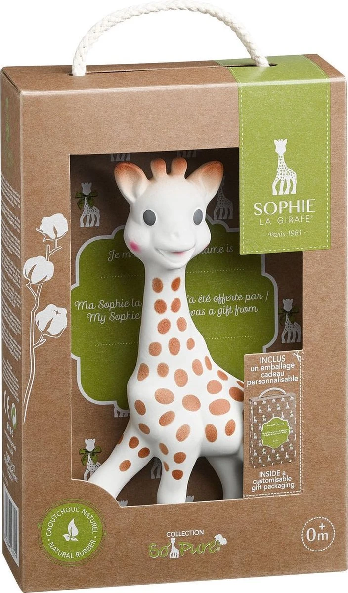 Sophie De Giraf - So Pure - Bijtspeelgoed - In Geschenkdoos - 100% Natuurlijk Rubber 9 Sophie De Giraf - So Pure - Bijtspeelgoed - In Geschenkdoos - 100% Natuurlijk Rubber - Afbeelding 7