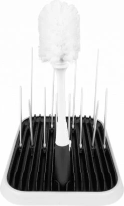 Nevi Afdruiprek Met Lekbak - Afdruipmat Voor 10 Flessen - Opvouwbaar Droogrek Babyfles - Inclusief Afwasborstel -Happy Horse Winkel 724x1200