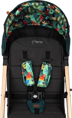 MoMi Wandelwagen - Compacte Lichtgewicht Buggy - Estelle - Green-Gold (geschikt Van 6mnd - 15kg) -Happy Horse Winkel 738x1200 3