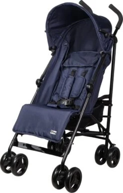 Ding GoGo Buggy - Blauw - Multi Standen Buggy - Incl. Boodschappenmandje En Zonnekap