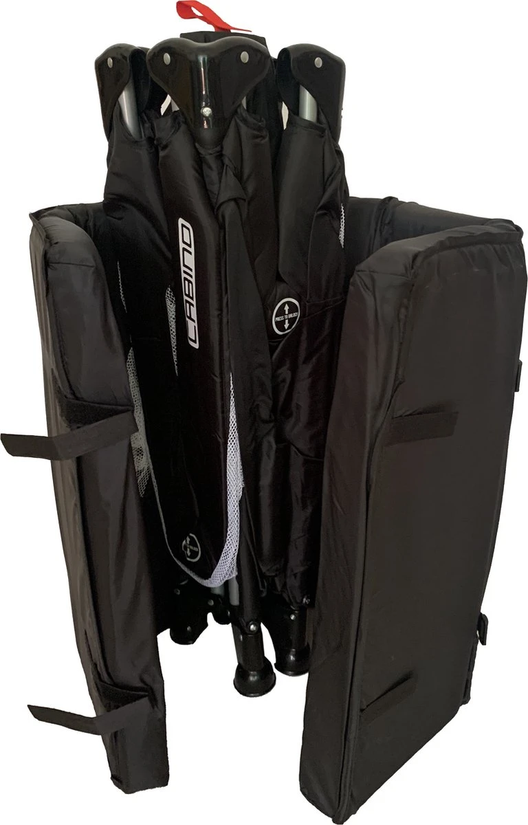 Cabino Campingbedje / Reisbed Set Inclusief Comfortabel Matras 60x120cm Grijs 6 Cabino Campingbedje / Reisbed Set Inclusief Comfortabel Matras 60x120cm Grijs - Afbeelding 4