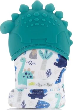 Itzy Ritzy - Itzy Mitt™ - Baby Bijtwant - Teal Dino