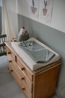 Koeka Omslagdoek Baby Wafel Antwerp - Groen -Happy Horse Winkel 799x1200 7