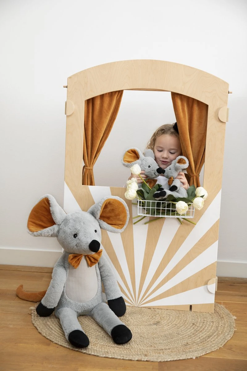 Happy Horse Muis Misty Knuffeldoekje - Grijs - Baby Cadeau 4 Happy Horse Muis Misty Knuffeldoekje - Grijs - Baby Cadeau - Afbeelding 2