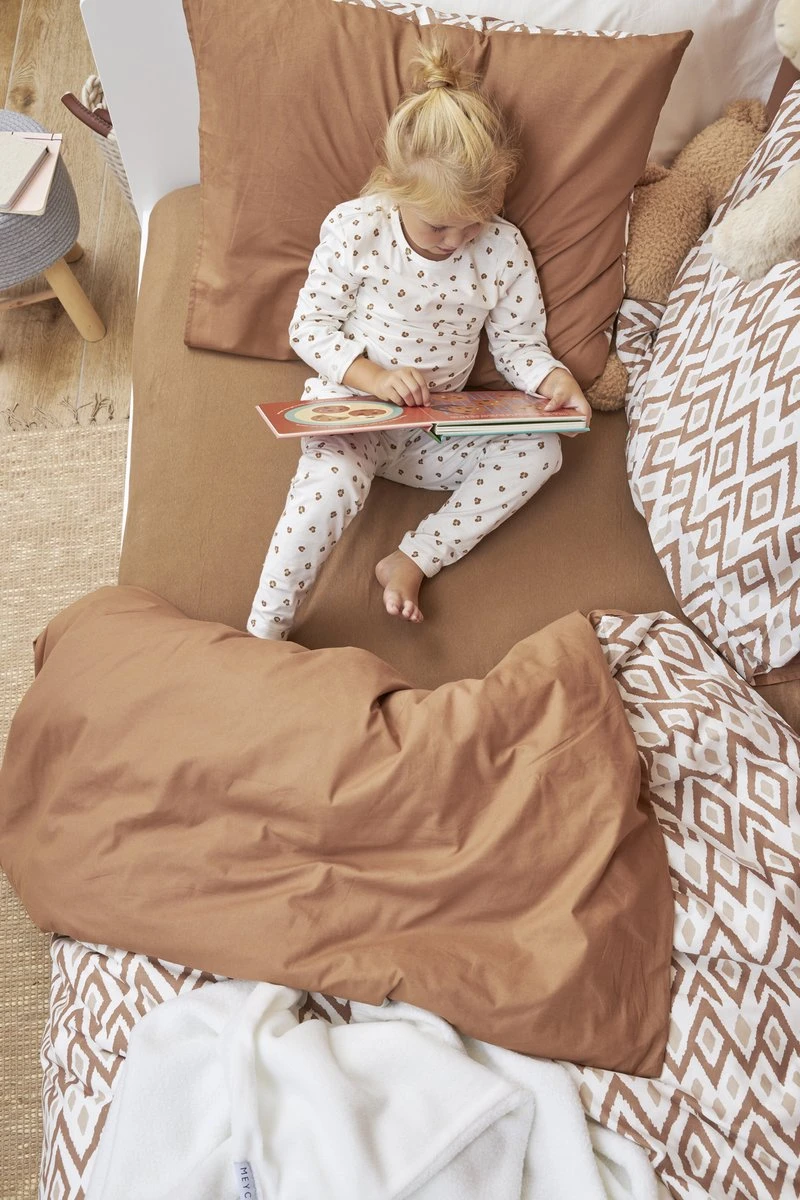 Meyco Uni Hoeslaken Juniorbed - 2-pack - Toffee - 70x140/150cm 7 Meyco Uni Hoeslaken Juniorbed - 2-pack - Toffee - 70x140/150cm - Afbeelding 5