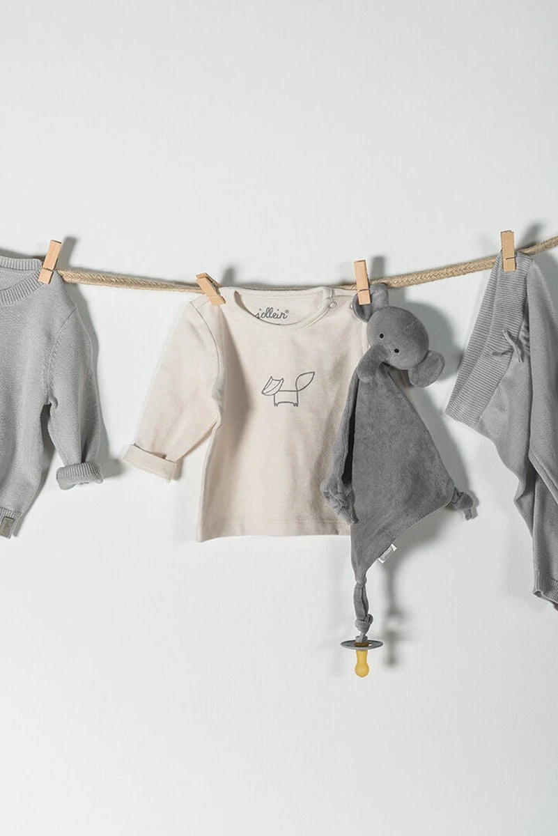 Jollein Knuffeldoekje Elephant - Storm Grey 10 Jollein Knuffeldoekje Elephant - Storm Grey - Afbeelding 8