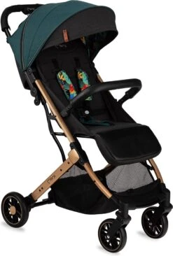 MoMi Wandelwagen - Compacte Lichtgewicht Buggy - Estelle - Green-Gold (geschikt Van 6mnd - 15kg) -Happy Horse Winkel 810x1200 6