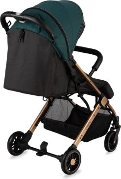 MoMi Wandelwagen - Compacte Lichtgewicht Buggy - Estelle - Green-Gold (geschikt Van 6mnd - 15kg) -Happy Horse Winkel 810x1200 7
