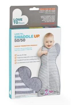 Love To Dream™ Babyslaapzak Swaddle Up™ - Inbakeren Afbouwen - Baby 4-6 Maanden - 6-8.5 Kg - All Season - Grijs -Happy Horse Winkel 811x1200 3