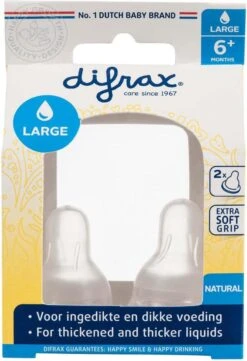 Difrax Flessenspeen Natural - Maat Large - 2 Stuks -Happy Horse Winkel 821x1200 1