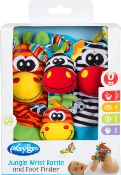 Playgro Pols- En Voetrammelaarset Zebra & Giraf - Set Van 4 Stuks, 2 Polsbandjes En 2 Rammelsokjes -Happy Horse Winkel 828x1200 2