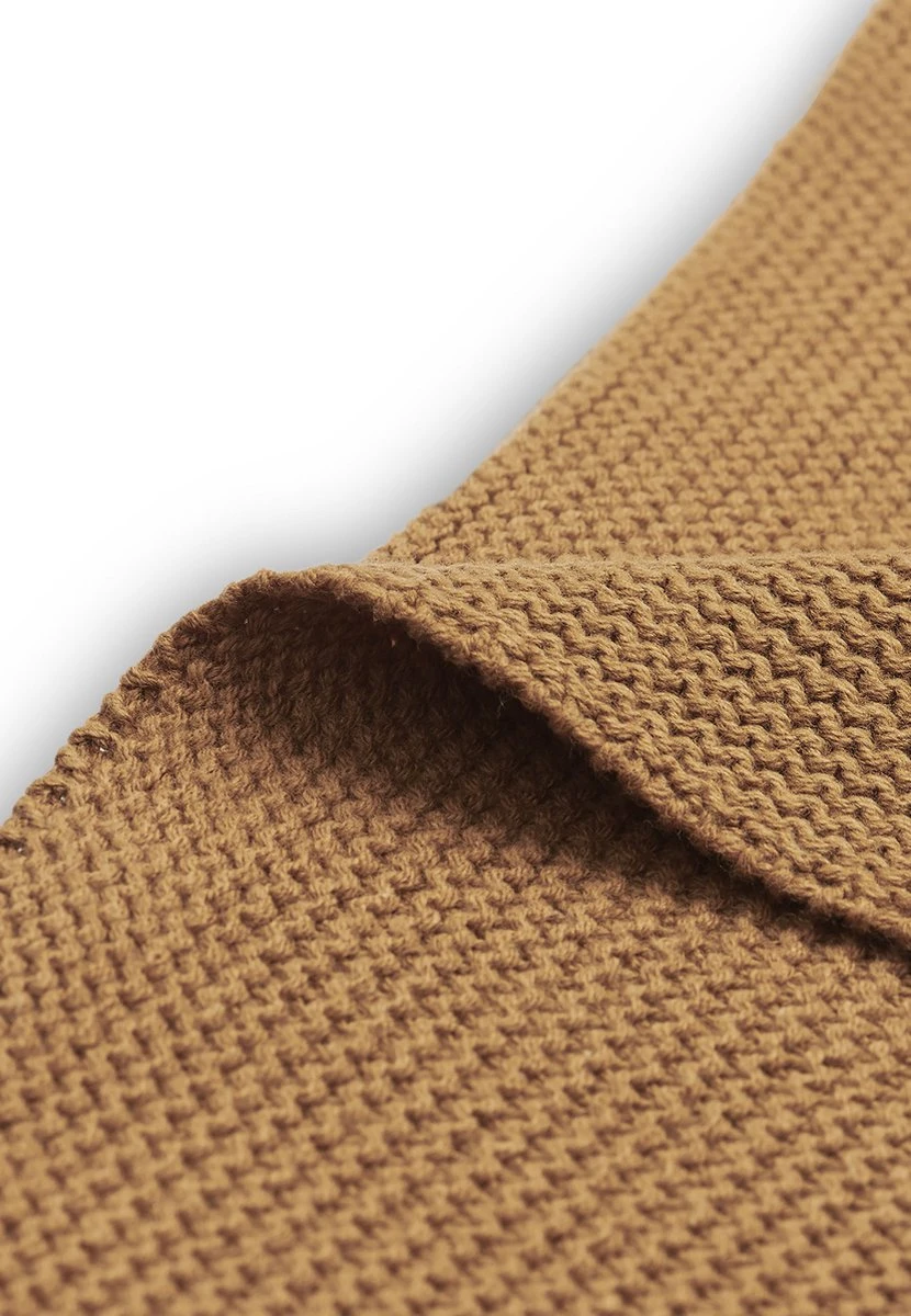Jollein Baby Deken Ledikant 100x150cm Basic Knit - Caramel 10 Jollein Baby Deken Ledikant 100x150cm Basic Knit - Caramel - Afbeelding 8