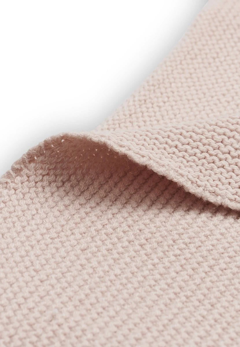 Jollein Baby Deken Wieg 75x100cm Basic Knit - Pale Pink 11 Jollein Baby Deken Wieg 75x100cm Basic Knit - Pale Pink - Afbeelding 9