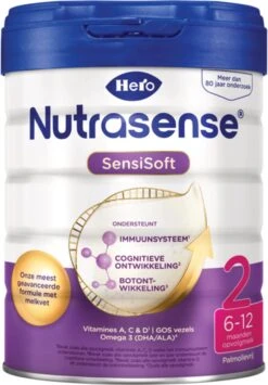 Hero Nutrasense SensiSoft 2 Opvolgmelk 6 Tot 12 Maanden - 3 X 800gram - Met Melkvet - Palmolie Vrij -Happy Horse Winkel 834x1200 1