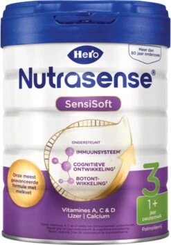 Hero Nutrasense SensiSoft Peutermelk 3 - Flesvoeding Vanaf 1 Jaar - 3 X 700 Gram - Met Melkvet - Palmolie Vrij -Happy Horse Winkel 834x1200
