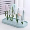 Ever Home Flessen Droogrek - Baby Flessenrek - Afdruiprek Baby - Droogrek - Drying Rack - Blauw