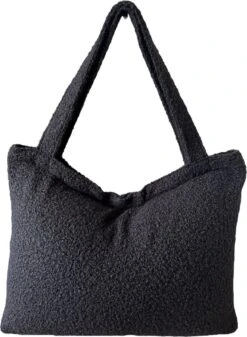 Mommy Bag / Grote Luiertas Zwart / Kinderwagen Luiertas / Teddy Set - Luiertas & Verschoonmat Joan’s Label Zwart / Baby / Met Rits -Happy Horse Winkel 880x1200