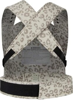 ROOKIE Baby Premium Draagzak- Design Buikdrager - Comfortabel En Ergonomisch - Pasgeboren Babydrager - Peuterdrager - Biologisch Katoen - Super Zacht - Unisex: Voor Mama En Papa (Leoprint Beige) -Happy Horse Winkel 881x1200