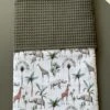 Baby Deken Kinderwagen Deken Wieg Deken Donker Groen Jungle Giraffe Olifantjes 60 X 90 Cm