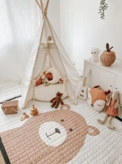 Love By Lily - Groot Speelkleed Baby - Beer - 150x200 - Zacht Speelkleed Buiten En Binnen - Grote Speelmat - Speeltapijt Kind - Picknick Kinderkleed - Speelkleed Xxl - Speelkleed Peuter -Happy Horse Winkel 899x1200 8