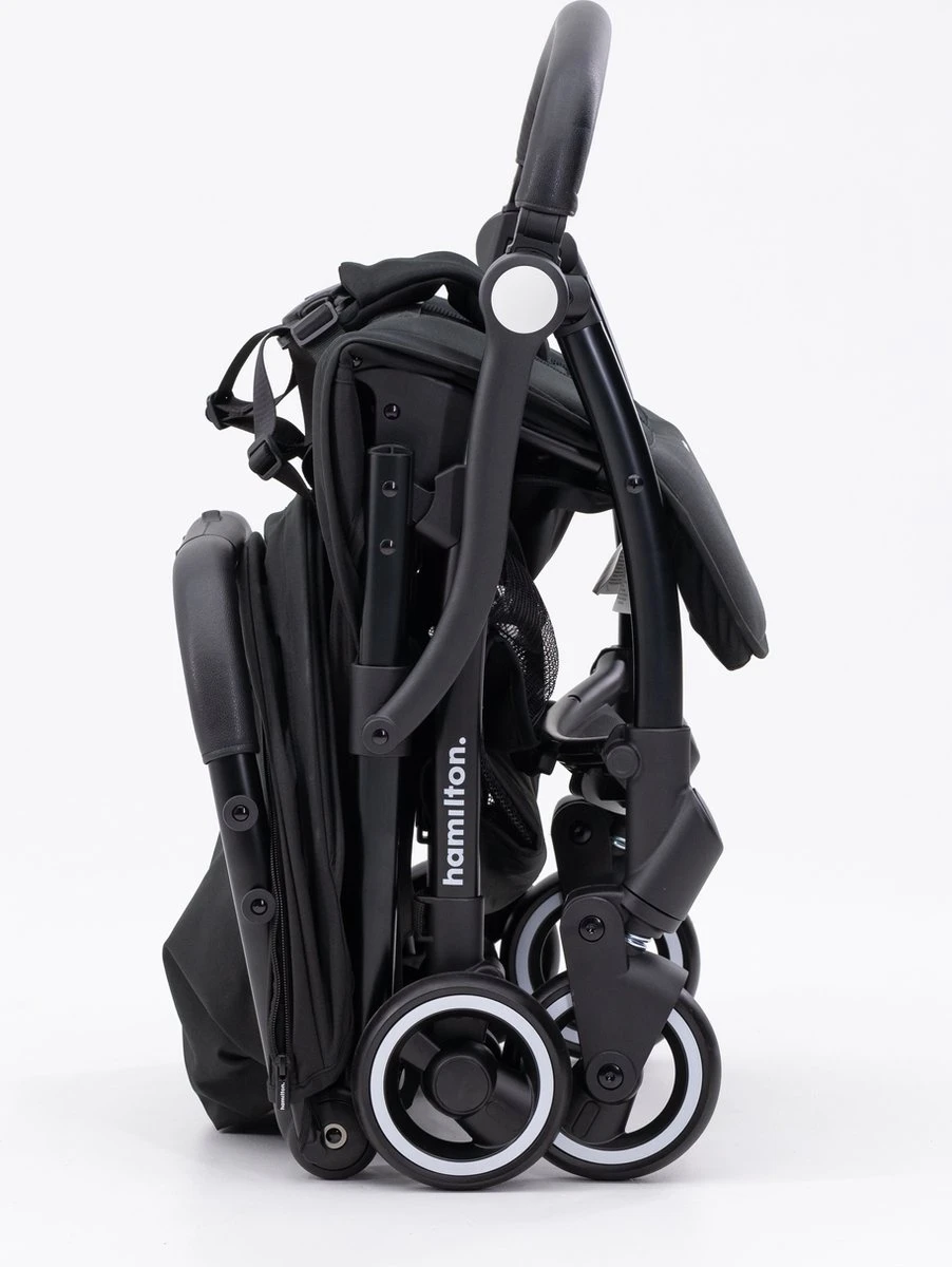 Hamilton By Yoop X1 Plus Kinderwagen - Buggy Met Monteerbare Wieg - Premium Stroller Met One Hand Folding Technologie - Nieuw, Hoger, Uitgebreider 2023 Model - Zwart - Licht, Verstelbaar, Wendbaar En Geschikt Van 0 Maanden Tot 4 Jaar 11 Hamilton By Yoop X1 Plus Kinderwagen - Buggy Met Monteerbare Wieg - Premium Stroller Met One Hand Folding Technologie - Nieuw, Hoger, Uitgebreider 2023 Model - Zwart - Licht, Verstelbaar, Wendbaar En Geschikt Van 0 Maanden Tot 4 Jaar - Afbeelding 9