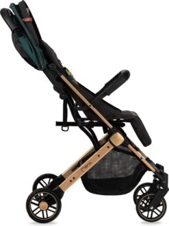 MoMi Wandelwagen - Compacte Lichtgewicht Buggy - Estelle - Green-Gold (geschikt Van 6mnd - 15kg) -Happy Horse Winkel 902x1200 5