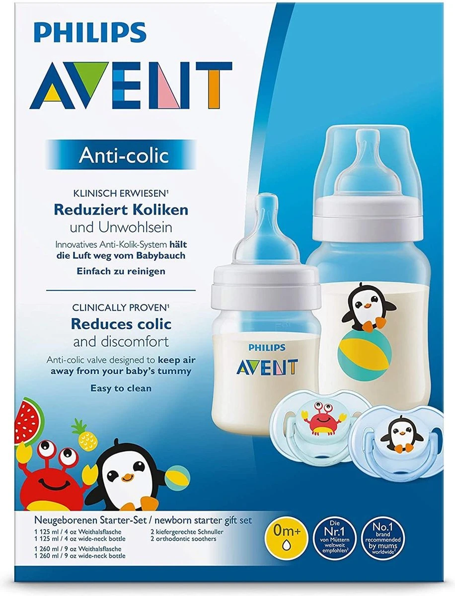 Philips AVENT SCD805/01 Anti-Colic Zuigfles Voor Pasgeborene 125 Ml 260 Ml Polypropyleen (PP) Transparant, Wit 12 Philips AVENT SCD805/01 Anti-Colic Zuigfles Voor Pasgeborene 125 Ml 260 Ml Polypropyleen (PP) Transparant, Wit - Afbeelding 10