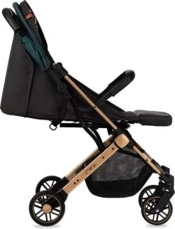 MoMi Wandelwagen - Compacte Lichtgewicht Buggy - Estelle - Green-Gold (geschikt Van 6mnd - 15kg) -Happy Horse Winkel 920x1200 3
